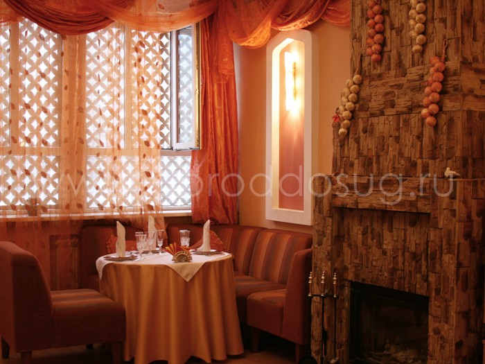 Ресторан «Караван-сарай» vip-зал с камином