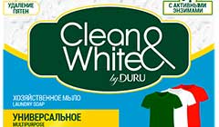 Мыло DURU Clean&White - эффективное средство для борьбы с пятнами на одежде