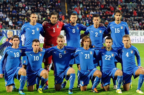 Назван окончательный состав сборной Италии на Euro 2012