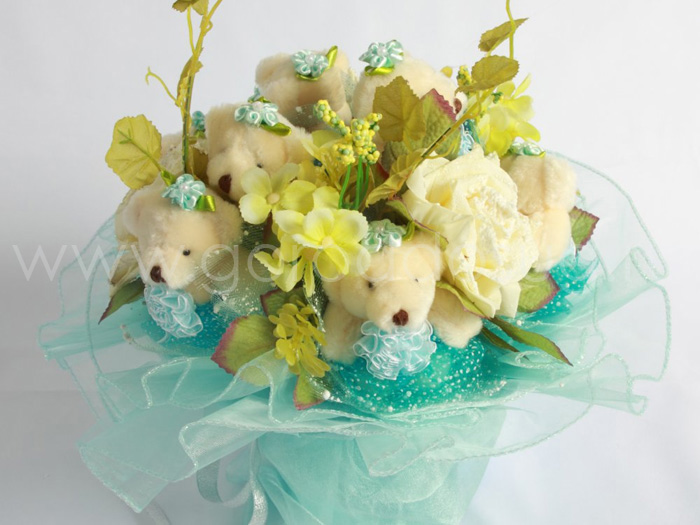 «Плюшевые букеты»