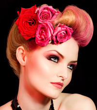 Свадебные причёски с цветами