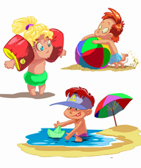Игры с детьми на пляже