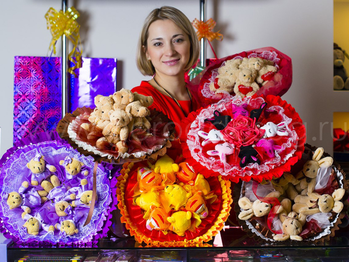 Букеты из мягких игрушек «Подарите праздник»