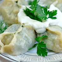 Манты со шпинатом