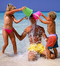 Игры с детьми на пляже