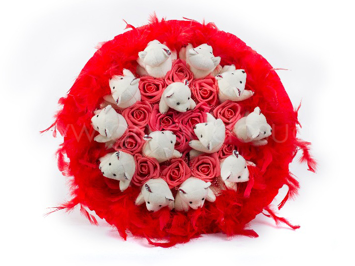 Букеты из мягких игрушек «Подарите праздник»