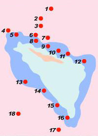 Места для погружений о.Капалаи