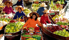 Рынок на воде в Паттайе