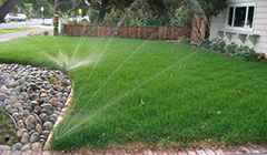 Организация автоматического полива газона на участках