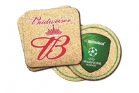 Костеры с логотипом и подставки под горячее из пробки